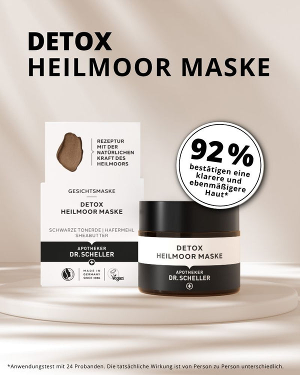 Banner im 800x1000px Format für die Detox Heilmoor Maske