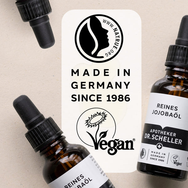 DR. SCHELLER PURE JOJOBA OIL I Intensively nourishing oil for skin & hair DR. SCHELLER PURE JOJOBA OIL I Intensively nourishing oil for skin & hair