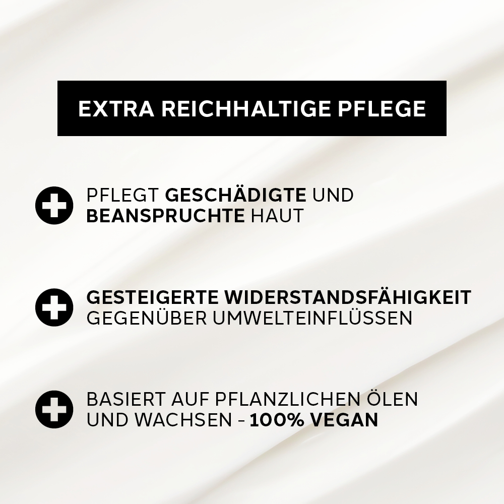 Stichpunkt-Auslobungen zur reichhaltigen Pflege der Nachtkerzenöl Intensivcreme