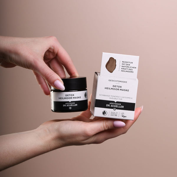 Nachhaltigkeitsdarstellung zur Detox Heilmoor Maske von Apotheker Dr. Scheller